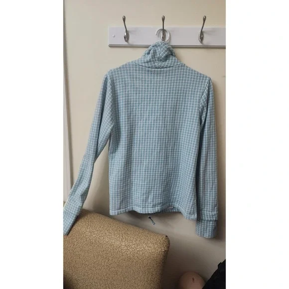 Bench Womens Long Sleeve Light Blue/teal Full Zip Up‎ Sweater XL - Picture 2 of 7